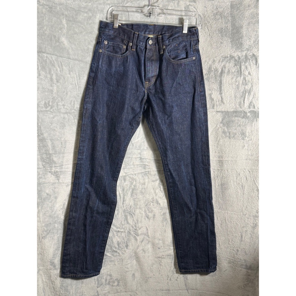 J Crew 770 Straight Fit Dark Wash Denim Jeans Mens W29‎ L32 selvage